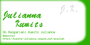 julianna kumits business card